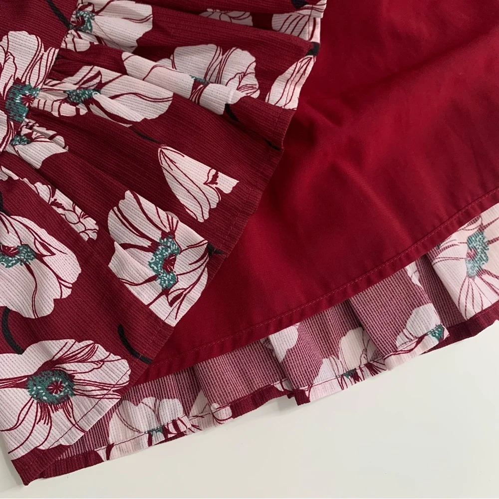 Modcloth As You Love It Floral Ruffle Dress Size Small